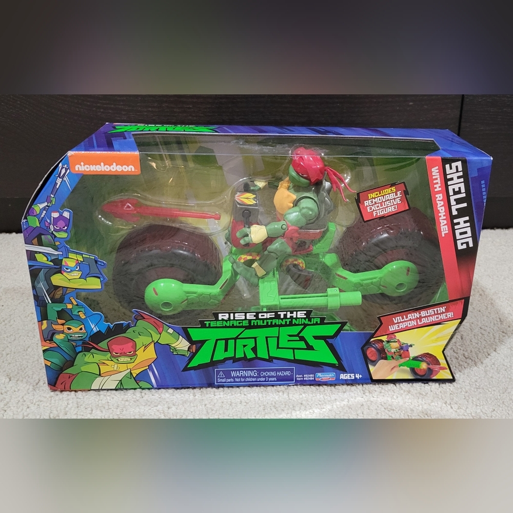 Teenage Mutant Ninja Turtles Motorcycle Shell Hog Raphael Rise of the TMNT